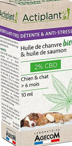 ActiPlant'3 - Huile de CBD 2% Détente & Anti-stress pour Chien - 10ml