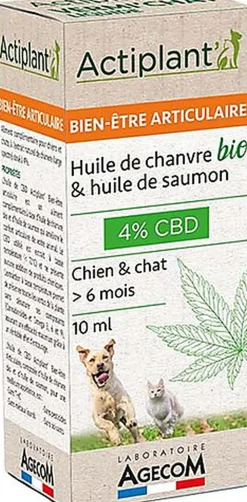 ActiPlant'3 - Huile de CBD 4% Bien-être Articulaire pour Chien - 10ml