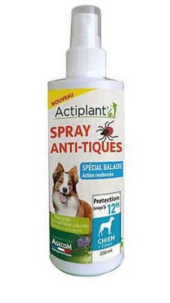 ActiPlant' - Spray Anti-tiques Spécial Balade pour Chien - 200ml