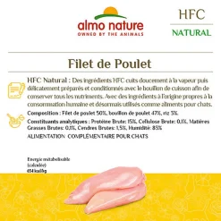 Almo Nature - Boîtes Patée Light Meal au Thon de l'Atlantique pour Chat - 4x50g