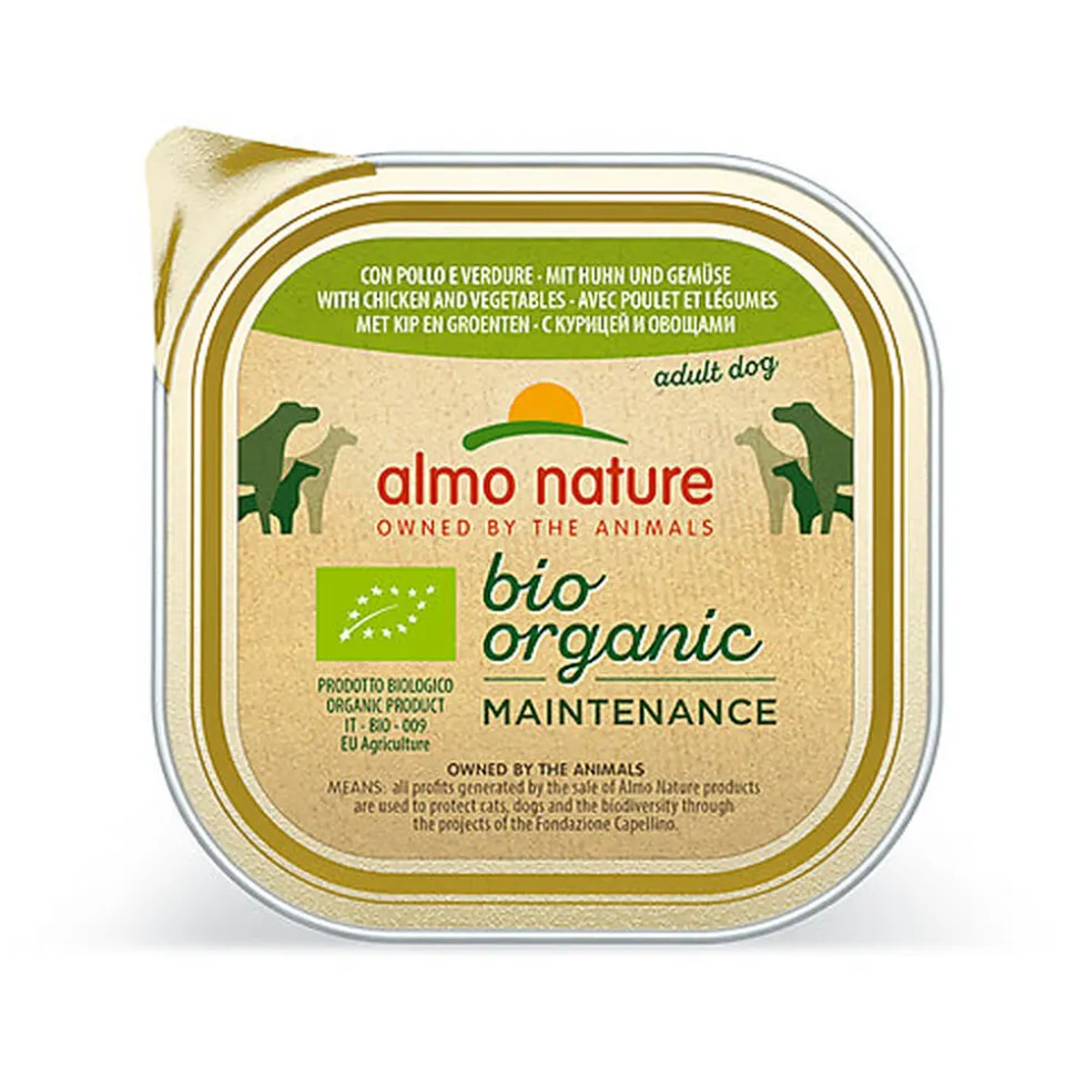 Almo Nature - Pâtée Bio Organic Poulet Et Légumes - 300g