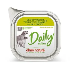 Almo Nature - Pâtée Daily Nogluten Poulet Et Petit Pois - 100g