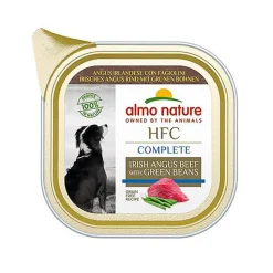 Almo Nature - Pâtée en Barquette HFC Bœuf et Haricots pour Chiens - 85g