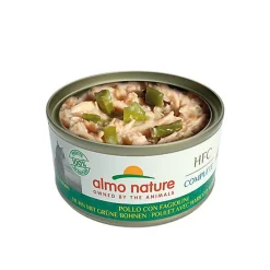 Almo Nature - Pâtée en Boîte HFC au Poulet et Haricots Verts pour Chat - 70g