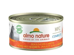 Almo Nature - Pâtée en Boîte HFC au Poulet et Carottes pour Chat - 70g