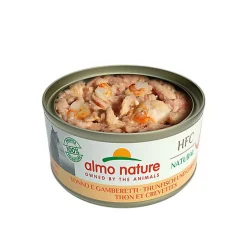 Almo Nature - Pâtée en Boîte HFC Natural Thon et Crevettes pour Chat - 70g