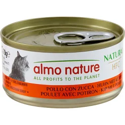 Almo Nature - Pâtée en Boîte HFC Natural Poulet avec Potiron pour Chat - 70g