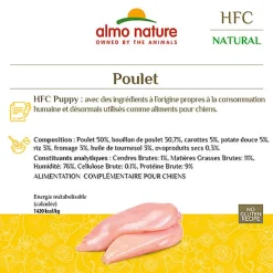 Almo Nature - Pâtée en Boîte HFC Puppy Poulet pour Chiot