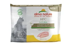 Almo Nature - Pâtée en Pochon HFC Mega Pack Filet de Poulet pour Chat - 6x55g