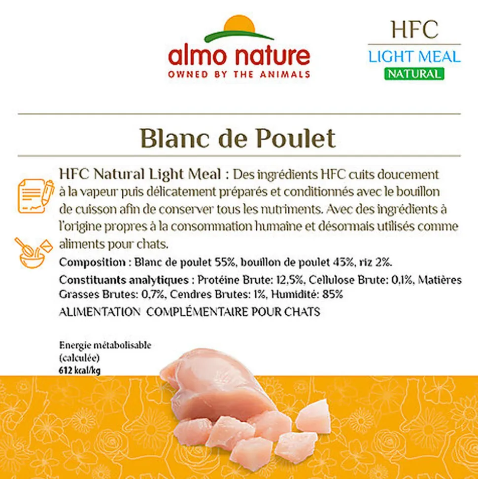 Almo Nature - Pâtée Hfc Natural Saumon Et Potiron - 55g