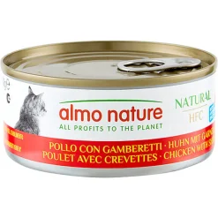 Almo Nature - Pâtée HFC Natural Poulet et Crevettes