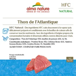 Almo Nature - Pâtée Hfc Natural Thon De L'atlantique - 280g