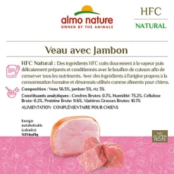 Almo Nature - Pâtée Hfc Veau Et Jambon - 290g