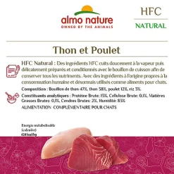 Almo Nature - Sachets Classic en Pack au Thon et Poulet pour Chat - 6x55g