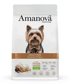 Amanova - Croquettes Small au Poulet pour Chiens - 2Kg