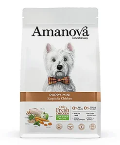 Amanova - Croquettes Small au Poulet pour Chiots - 2Kg