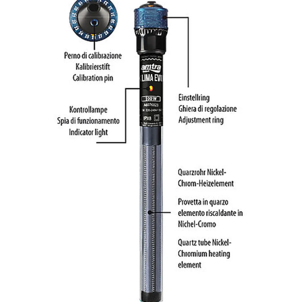Amtra - Chauffage Klima Evo pour Aquarium - 100w