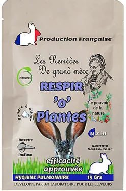 Animalgeo - RESPIR'O'PLANTES LAPIN -SACHET-15 GRS