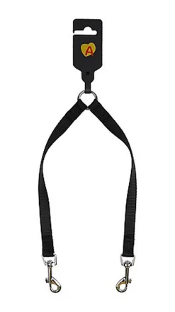 Animalis - Accouple Basic 15mm pour Chien - Noir