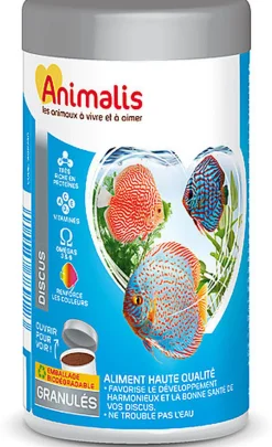 Animalis - Aliments Granulés pour Discus - 250ml