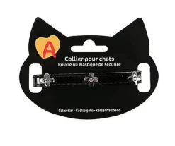 Animalis - Collier Fantaisie Semi pour Chat - Noir