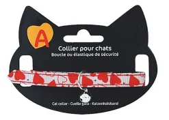 Animalis - Collier Sublime Cœur pour Chat - Rouge