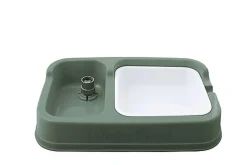 Animalis - Distributeur Eau/Croquettes pour Chien - Vert