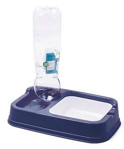 Animalis - Distributeur Eau/Croquettes pour Chien - Bleu