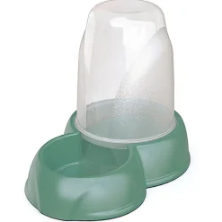 Animalis - Distributeur 2en1 Croquettes/Eau Vert pour Chat - 1,6L