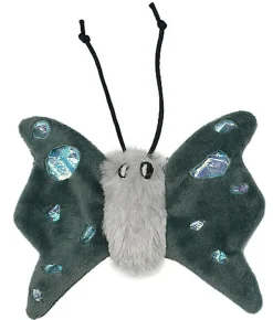 Animalis - Jouet Papillon Iris Gris pour Chat - 16cm