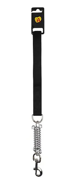 Animalis - Laisse Amortisseur Confort de 25mm et 50cm pour Chien - Noir