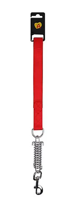 Animalis - Laisse Amortisseur Confort de 25mm et 50cm pour Chien - Rouge