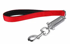 Animalis - Laisse Amortisseur Confort de 25mm et 50cm pour Chien - Rouge