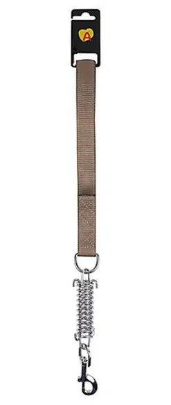 Animalis - Laisse Amortisseur Confort de 25mm et 50cm pour Chien - Taupe