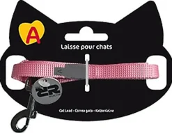 Animalis - Laisse Basic de 1,2m pour Chat - Rose