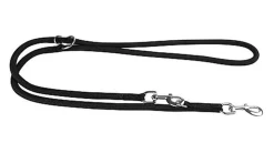 Animalis - Laisse Corde Forte Multifonction de 200cm pour Chien - Noir