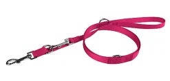 Animalis - Laisse Multifonction Basic 20mm et 200cm pour Chien - Fuchsia