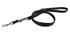 Animalis - Laisse Multiposition Basic 20mm et 200cm pour Chien - Noir
