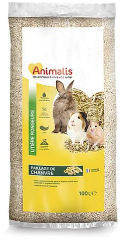 Animalis - Litière Paillage de Chanvre pour Rongeur
