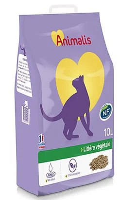 Animalis - Litière végétale pour Chats - 10L