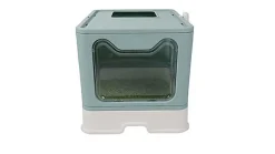 Animalis - Maison de Toilette IN et OUT pour Chat - 51x41x38cm