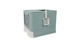 Animalis - Maison de Toilette IN et OUT pour Chat - 51x41x38cm
