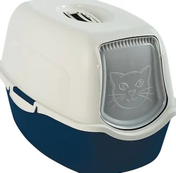 Animalis - Maison de Toilette pour Chat - Bleu