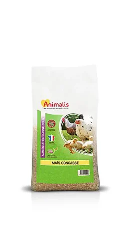 Animalis - Maïs Concassé pour Basse Cour - 4Kg