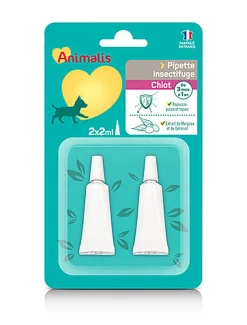 Animalis - Répulsif Insectifuge en Pipette pour Chiot - 2x2ml