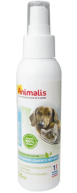 Animalis - Spray Anti Mordillements pour Chiens et Chats - 125ml