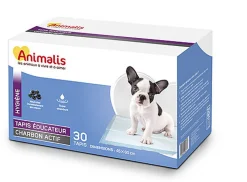 Animalis - Tapis Éducateurs Charbon Actif pour Chiot - x30