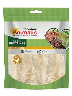 Animalis Nature - Friandises Escalope de Poulet pour Chien - 100g
