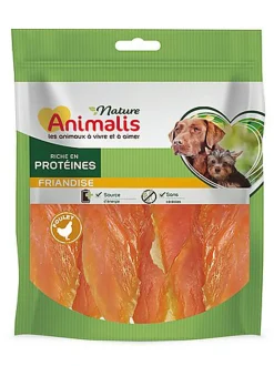 Animalis Nature - Friandises Tendres Escalopes de Poulet pour Chien - 250g