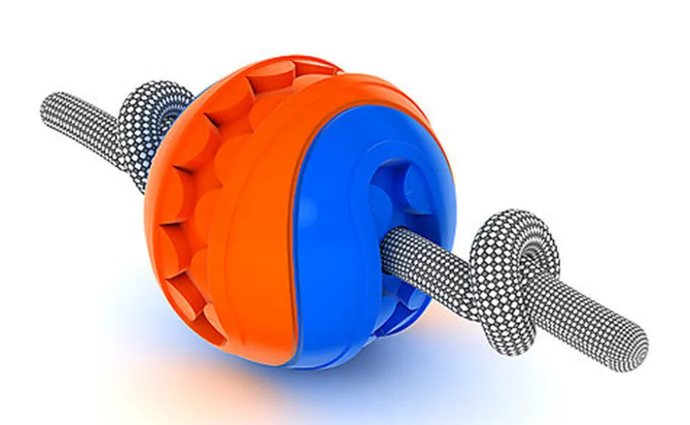 Anka - Balle Mouth 8cm + Corde Nœuds pour Chiens - 24cm